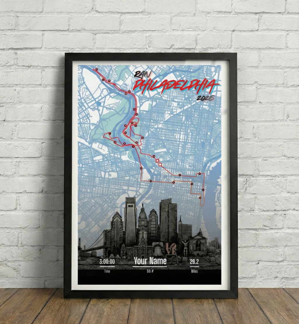 Philadelphia Marathon Personalized Print