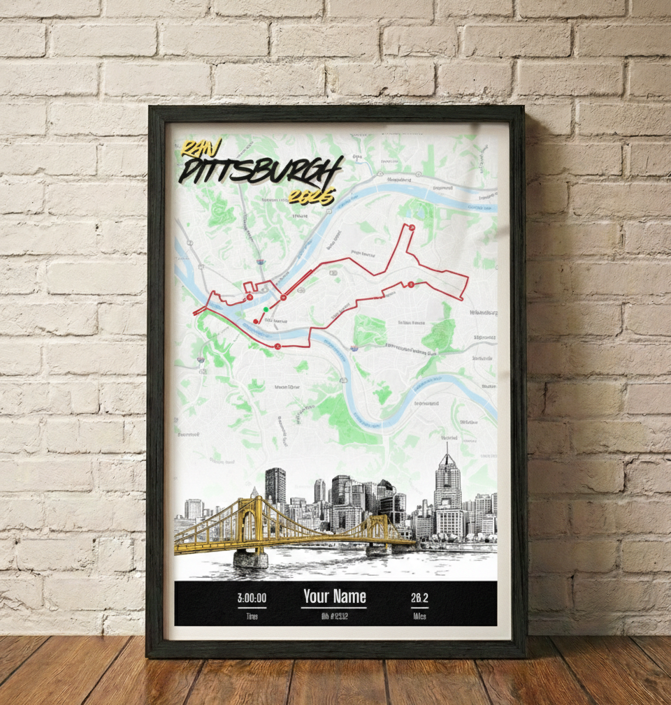 Pittsburgh Marathon Personalized Print