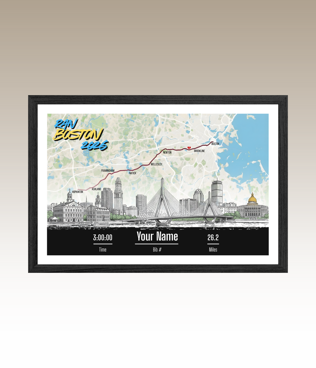 Boston Marathon Personalized Print