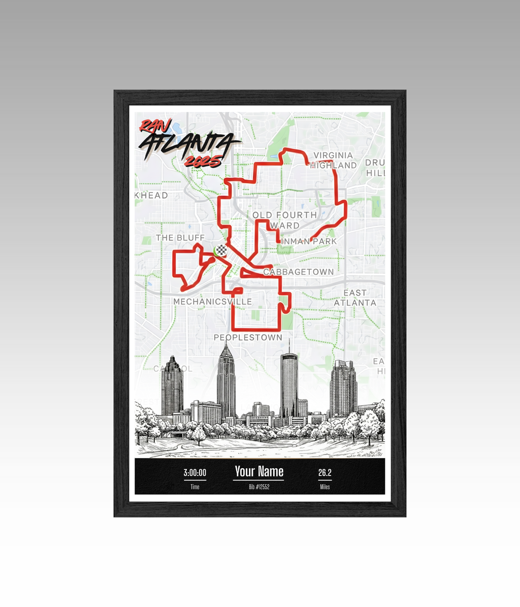 Atlanta Marathon Personalized Print