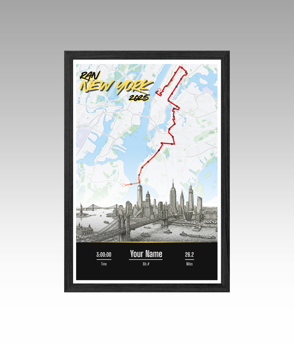 New York Marathon Personalized Print