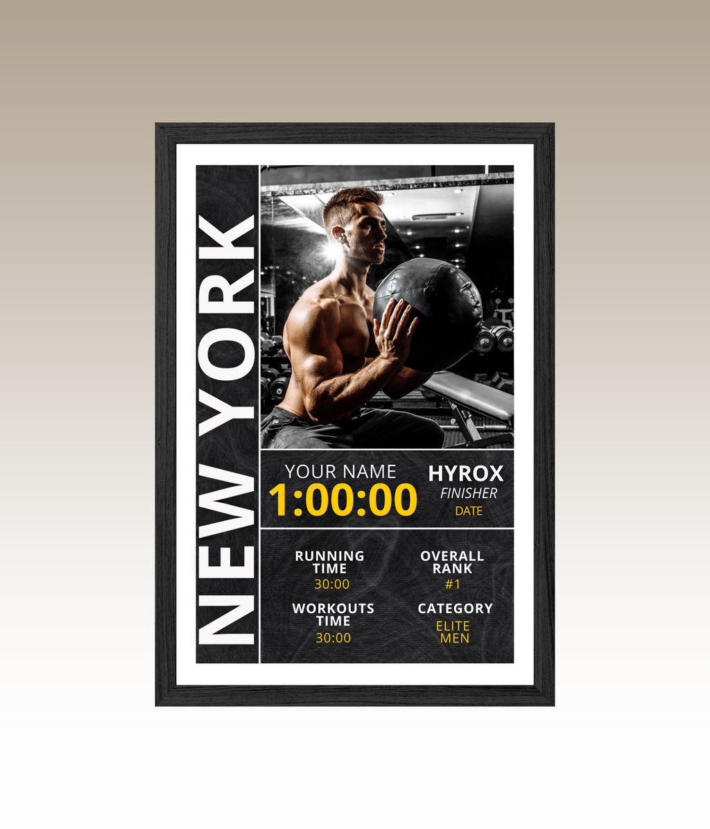 HYROX Finisher Poster | Personalized Print + Your Picture