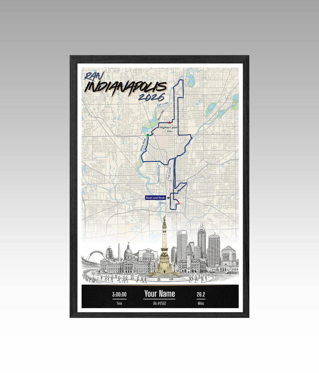Indianapolis Marathon Personalized Print