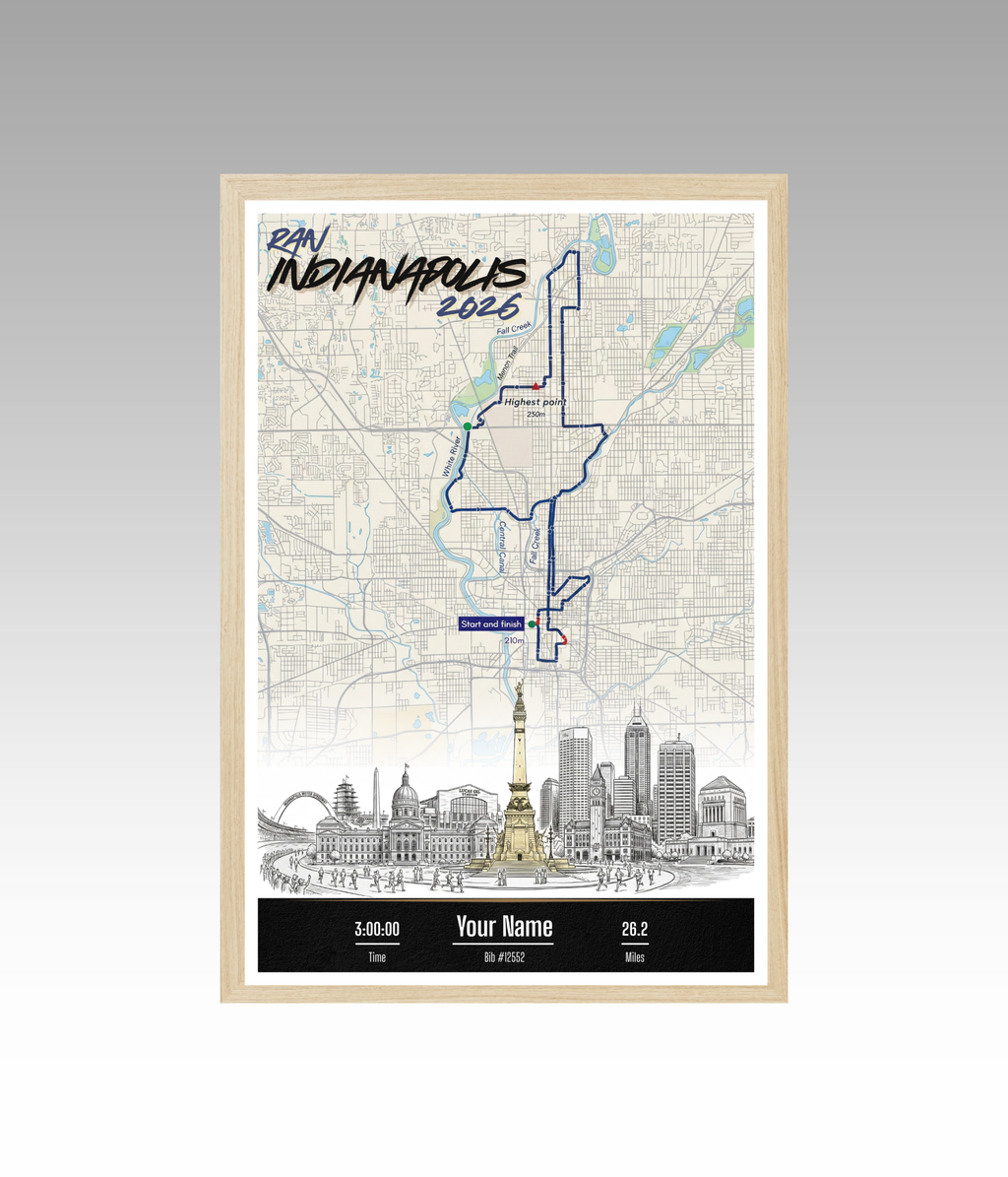 Indianapolis Marathon Personalized Print