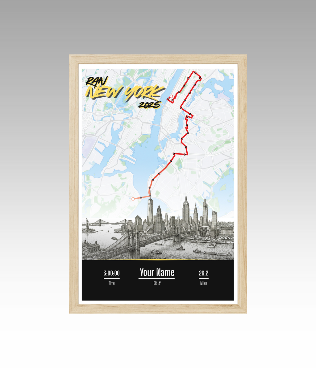New York Marathon Personalized Print
