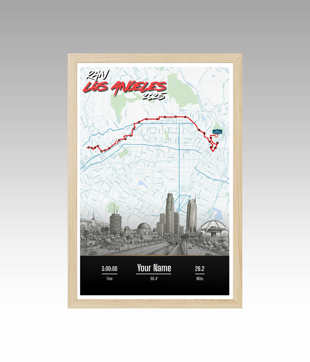 Los Angeles Marathon Personalized Print