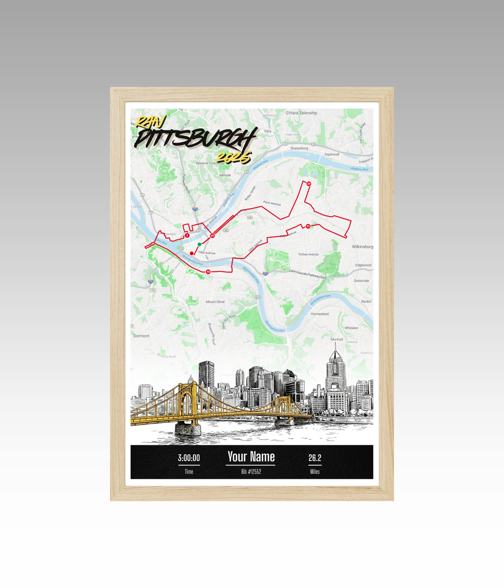 Pittsburgh Marathon Personalized Print