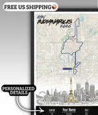 Indianapolis Marathon Personalized Print