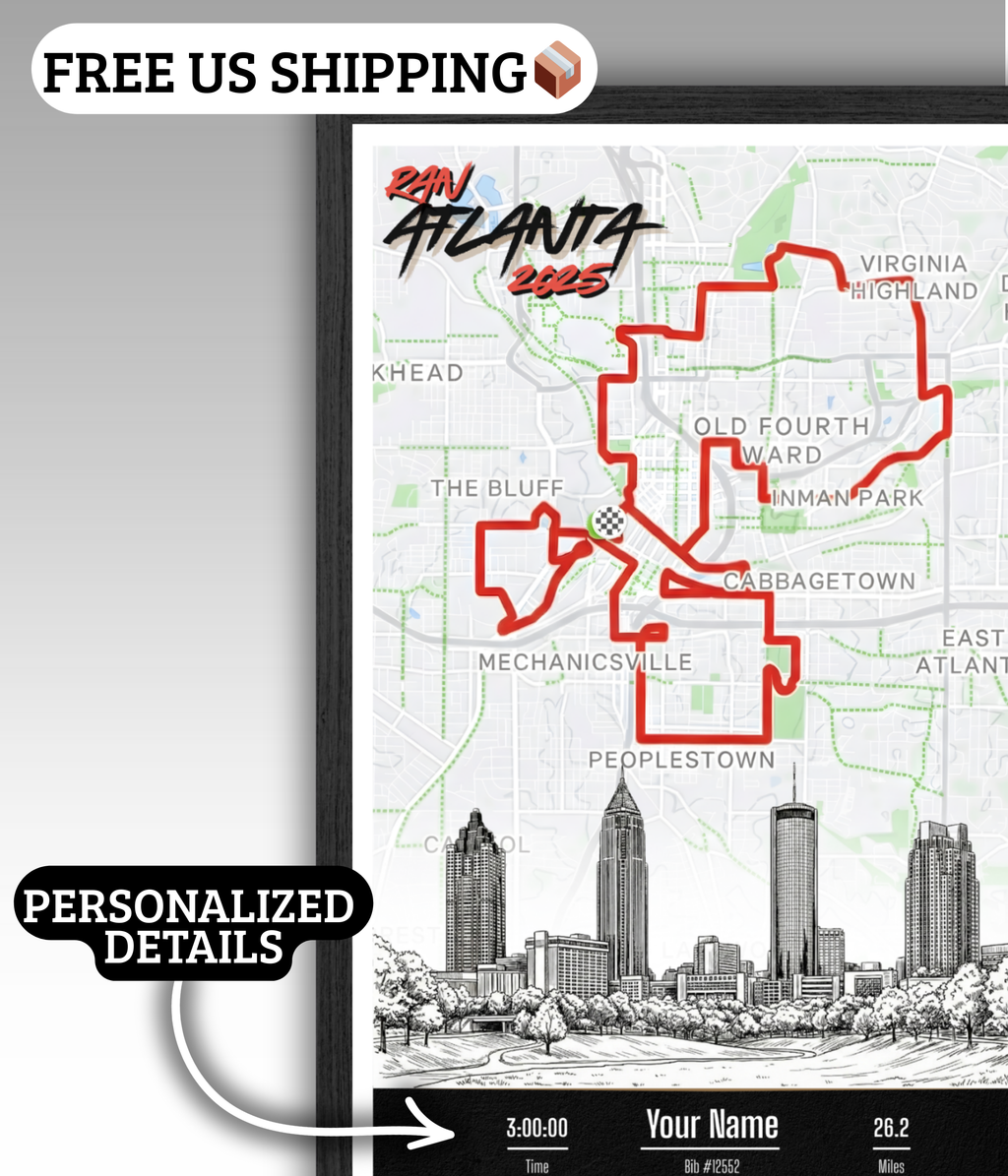 Atlanta Marathon Personalized Print