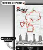 Atlanta Marathon Personalized Print