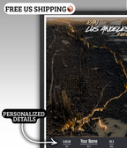 Los Angeles Marathon Personalized Print (3D)