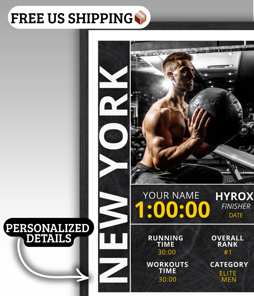 HYROX Finisher Poster | Personalized Print + Your Picture