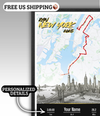 New York Marathon Personalized Print