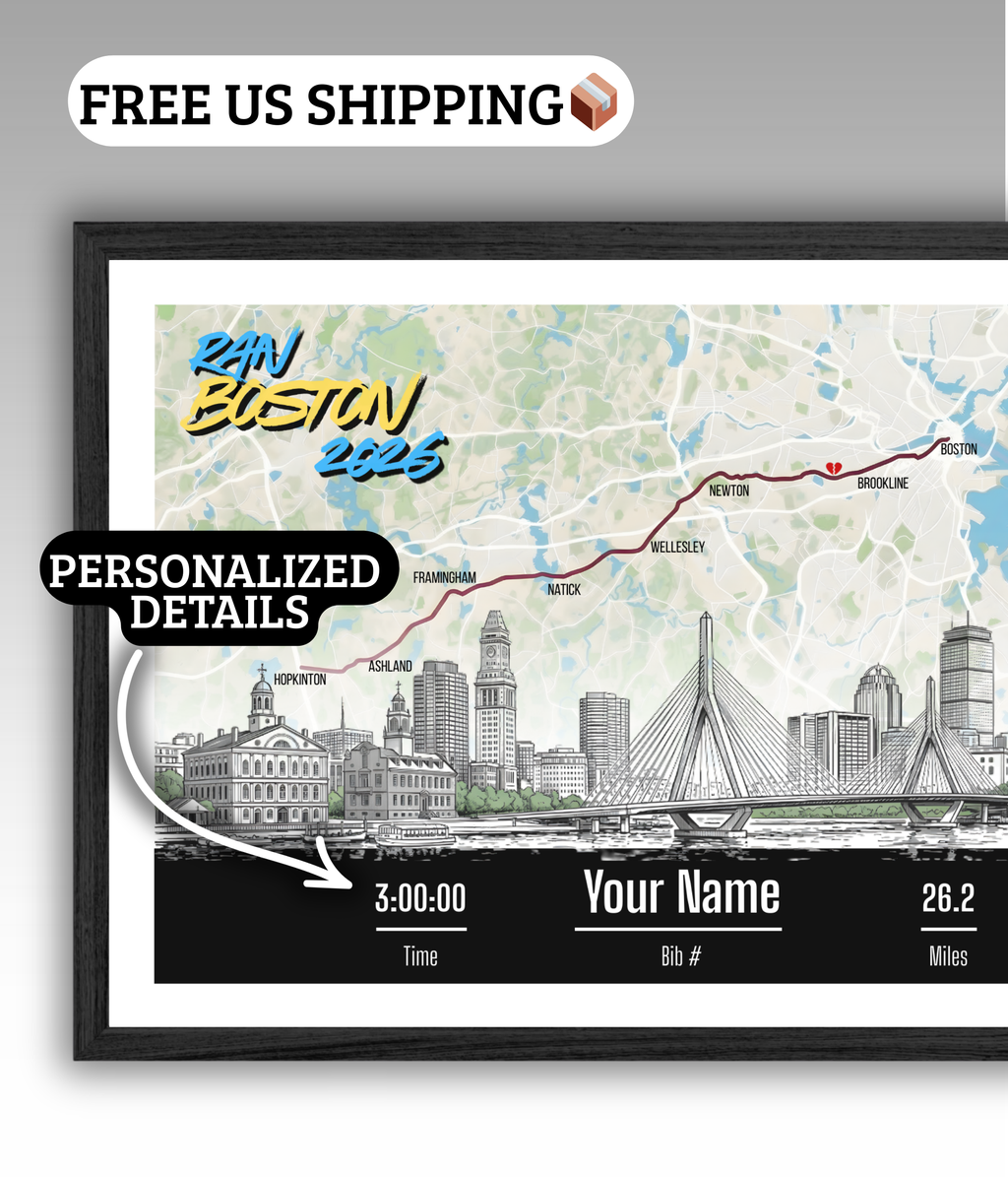 Boston Marathon Personalized Print