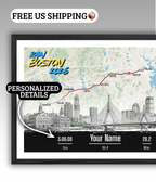Boston Marathon Personalized Print