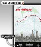 Los Angeles Marathon Personalized Print