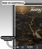 Boston Marathon Personalized Print (3D)
