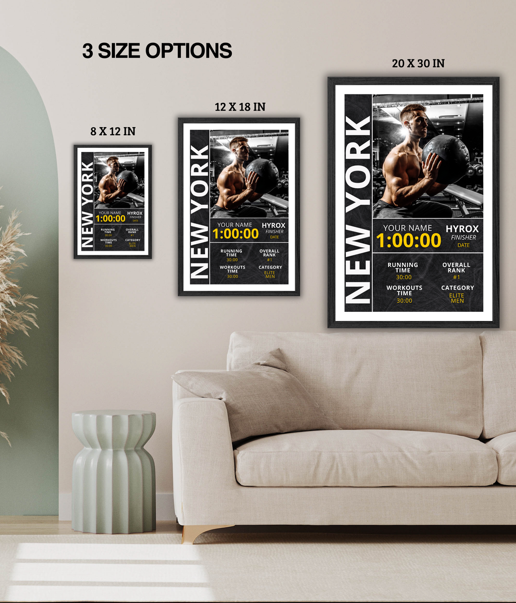 HYROX Finisher Poster | Personalized Print + Your Picture