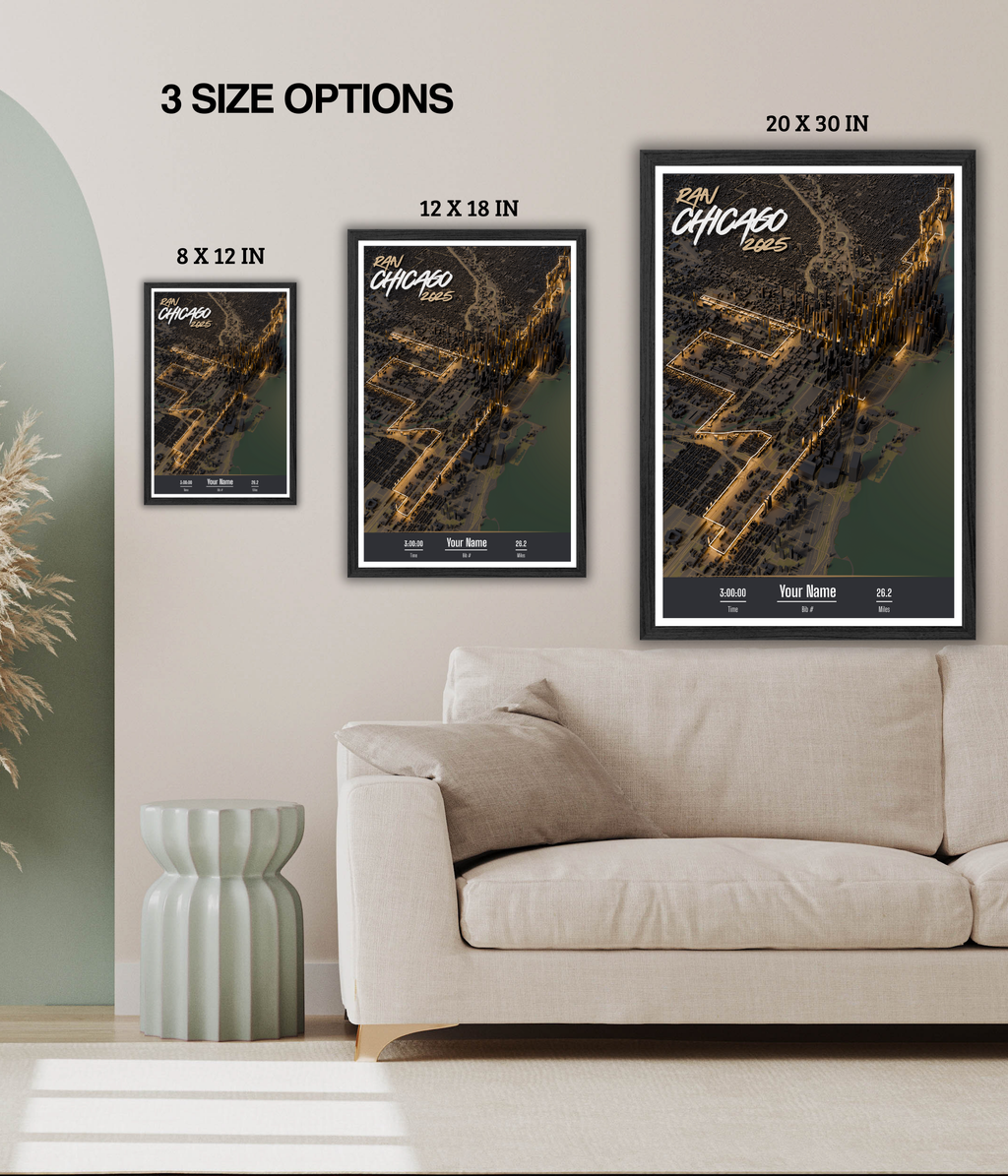 Chicago Marathon Personalized Print (NRC)