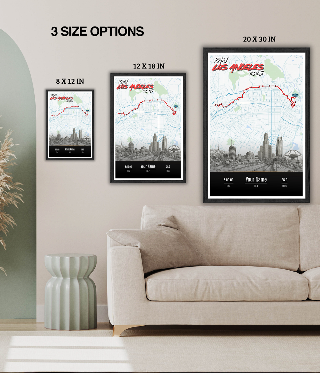 Los Angeles Marathon Personalized Print