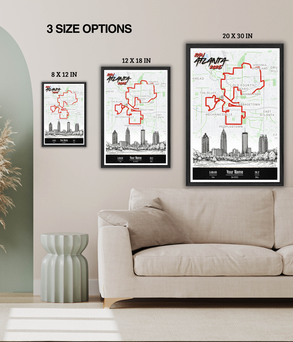 Atlanta Marathon Personalized Print