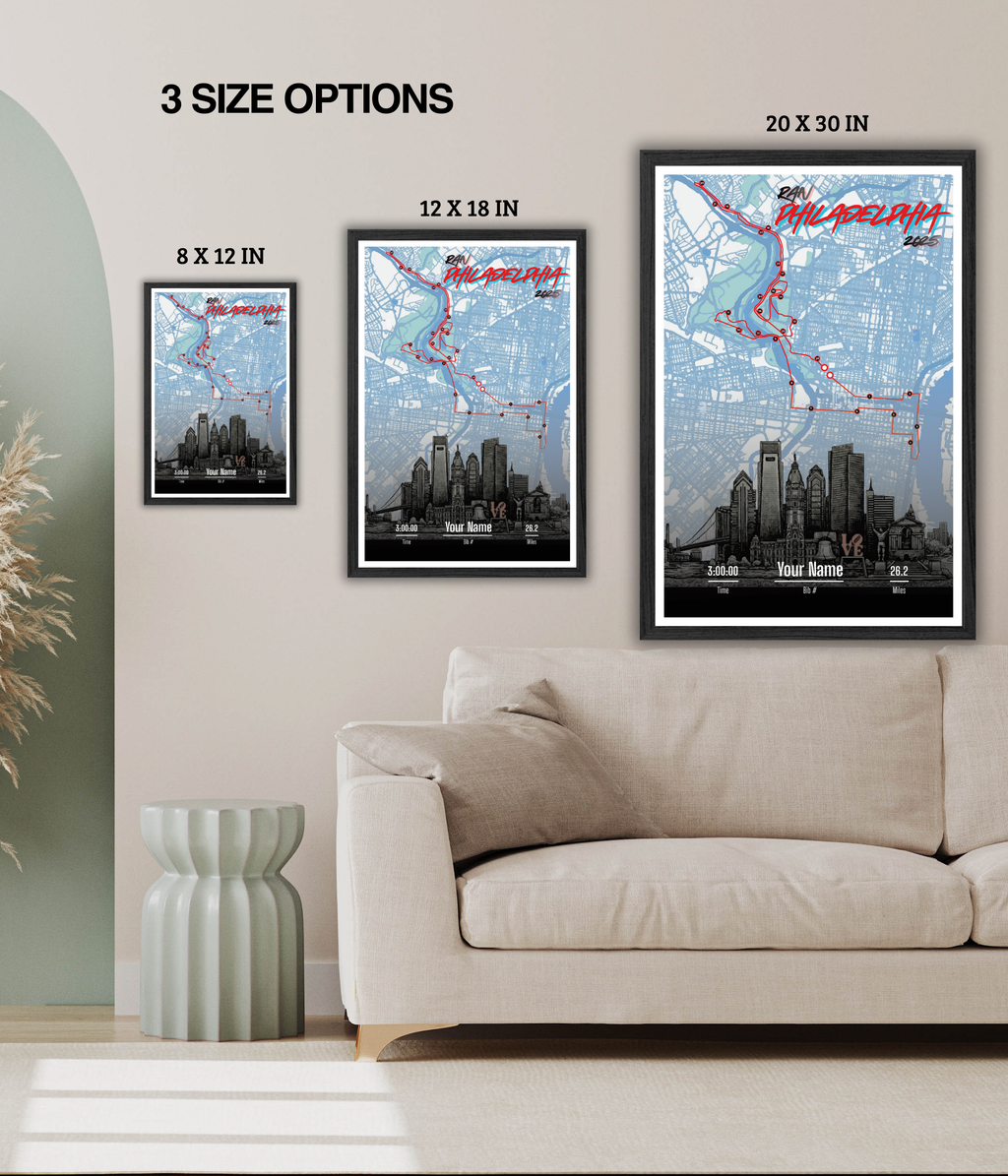 Philadelphia Marathon Personalized Print