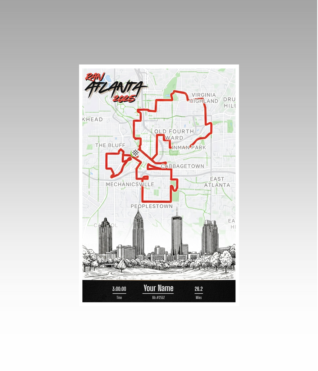 Atlanta Marathon Personalized Print