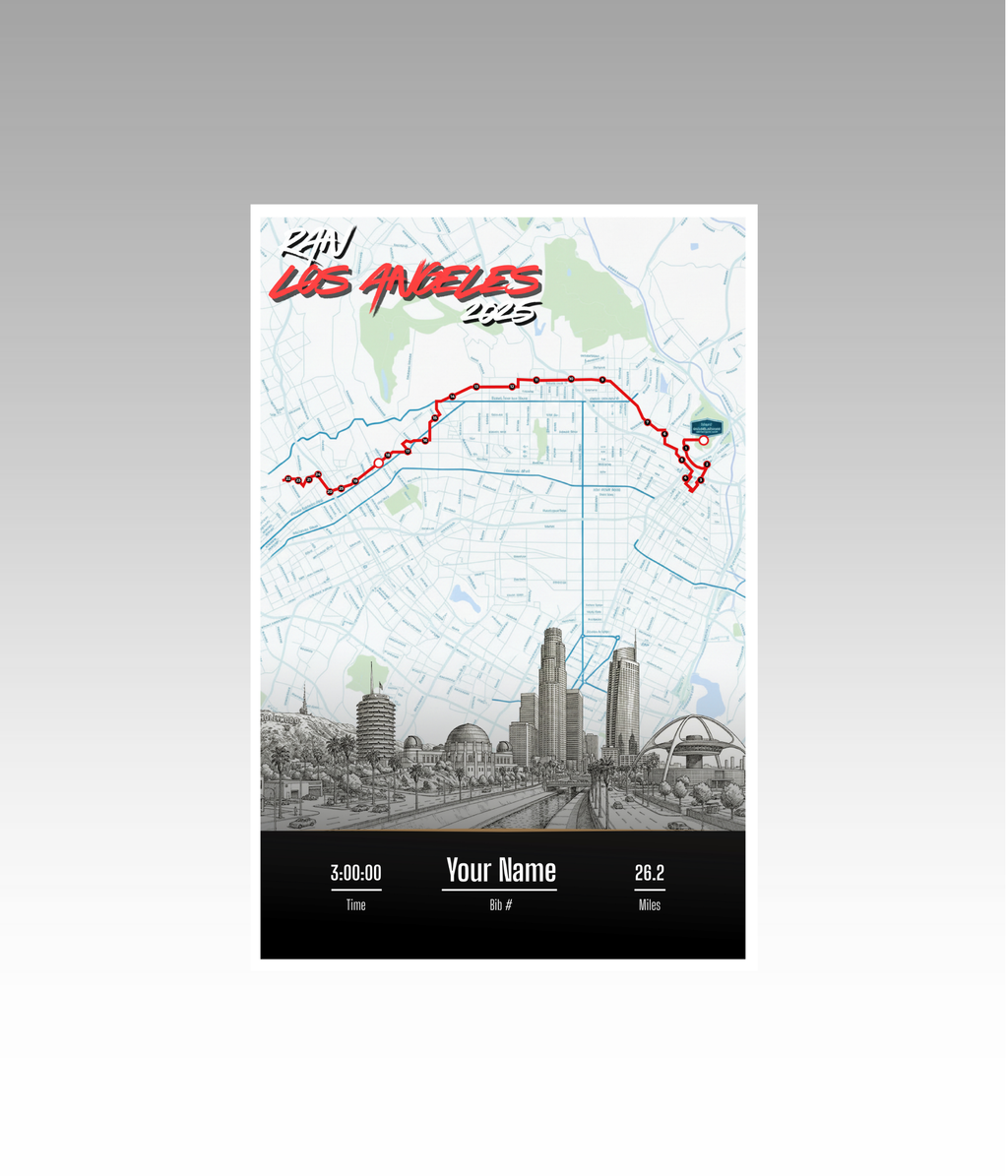 Los Angeles Marathon Personalized Print